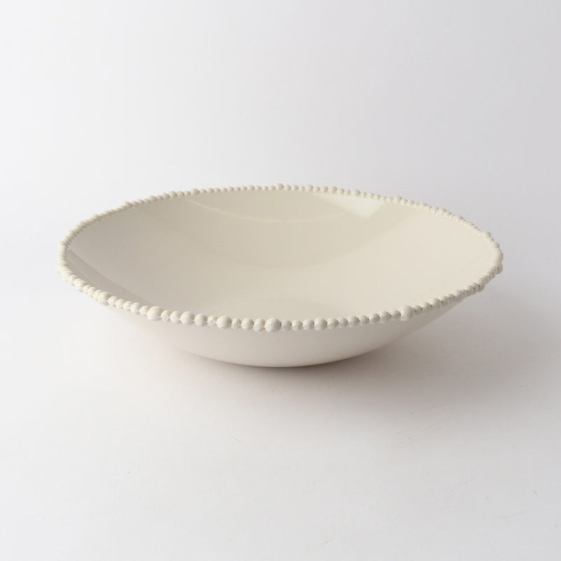 Melamine Pearl Tapered Bowl  38cm - Sand