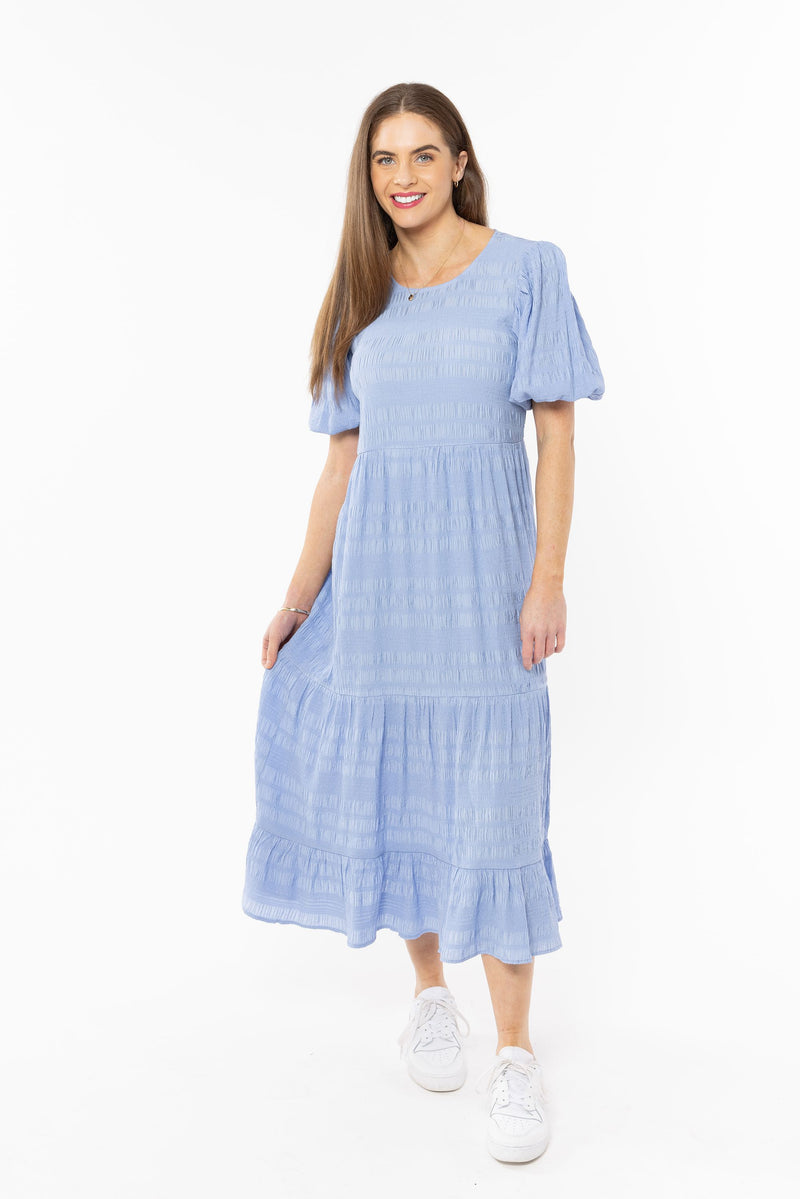 Complete Midi Dress LS - Navy