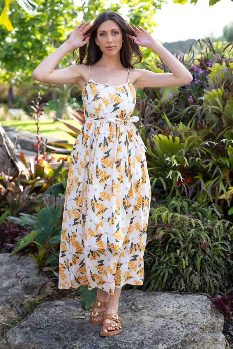 Millie Maxi Dress - Yellow Khaki