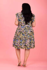 Miriam Dress - Blue Floral