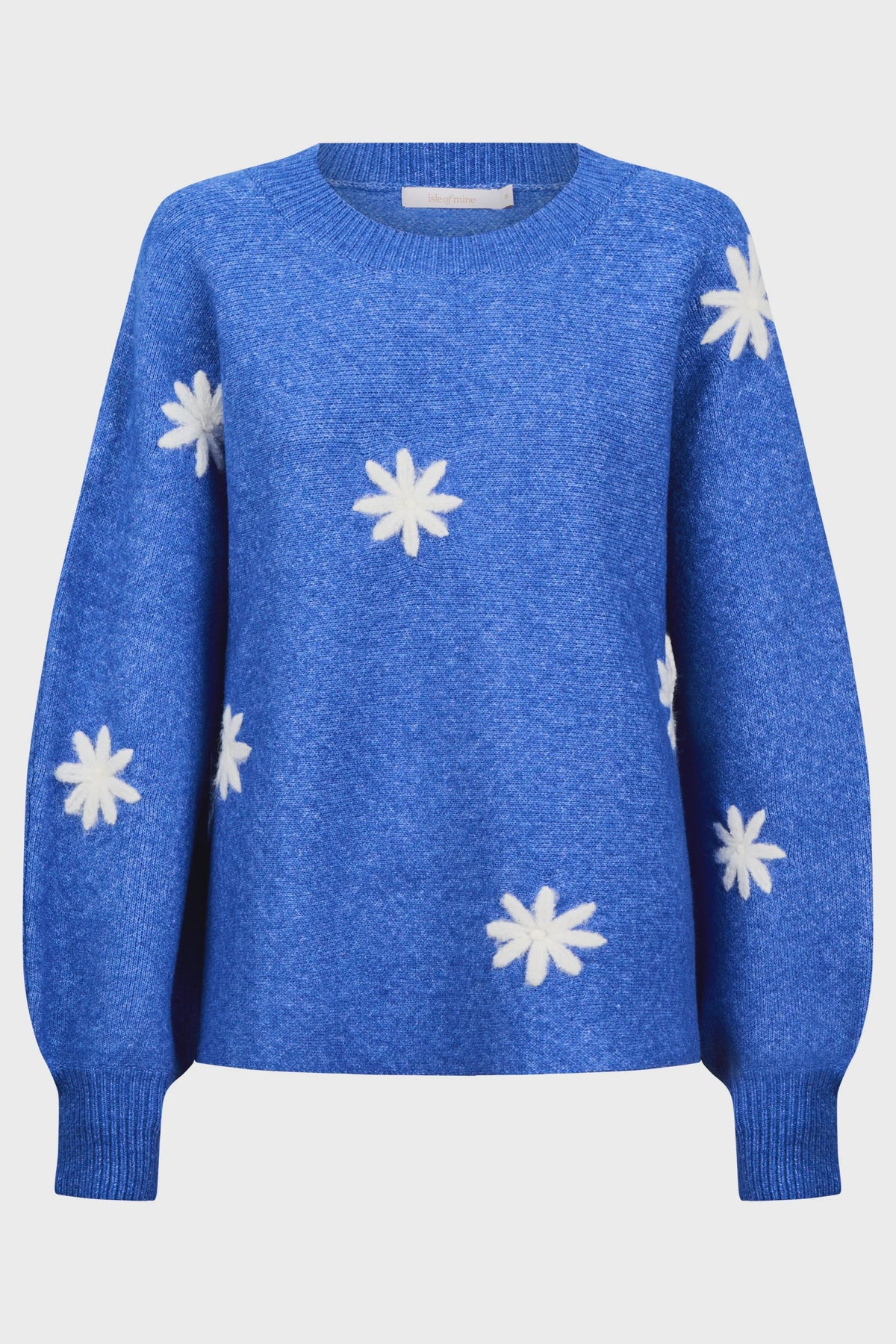 Miru Stitch Flower Jumper - Cobalt
