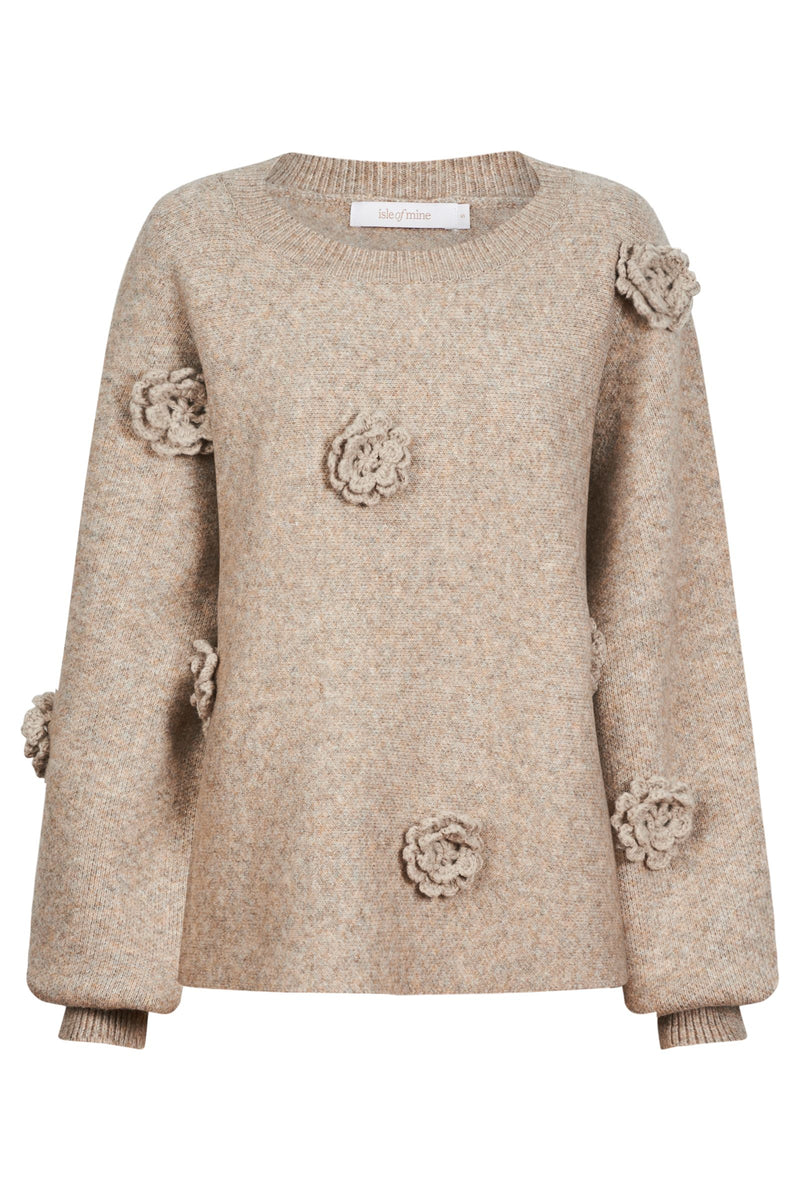 Miru Flower Jumper - Taupe