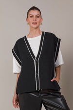 Avino Knit Vest - Black