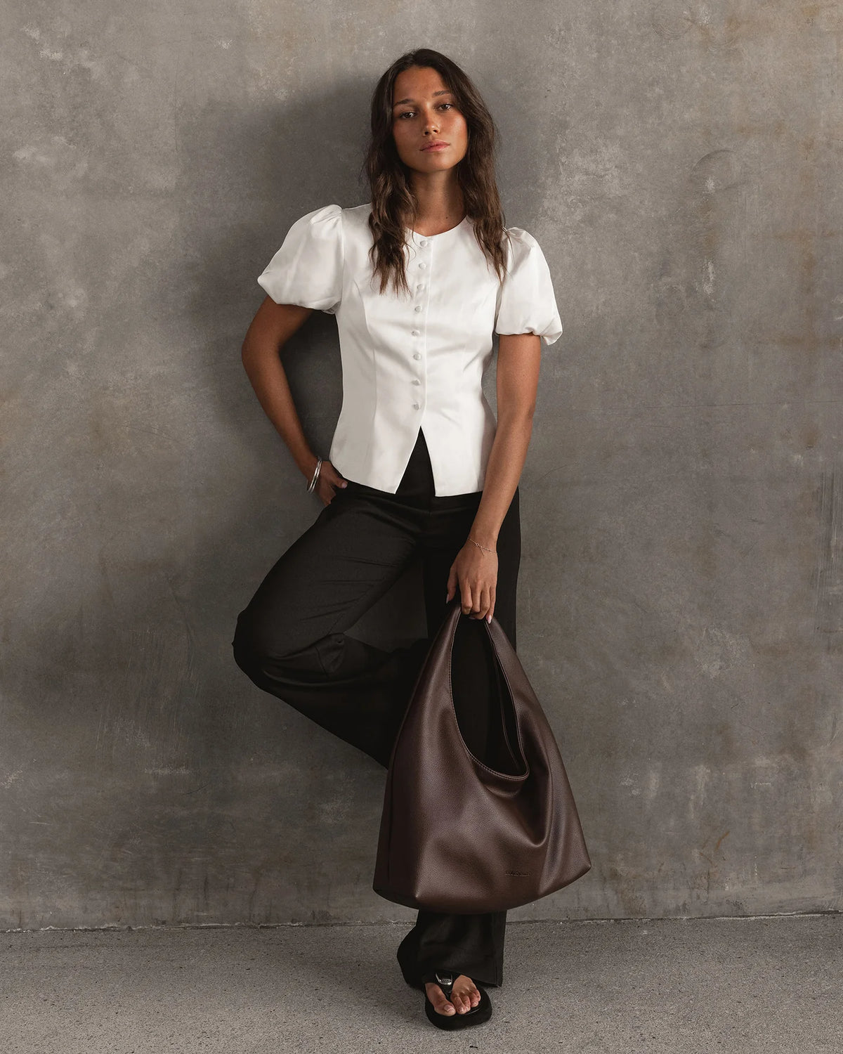 Monaco Shoulder Bag - Chocolate