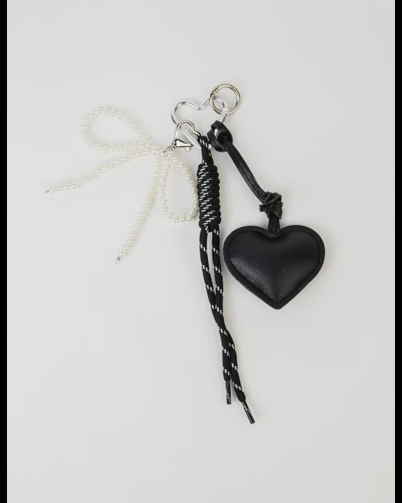 Multi Rope with Heart Bag/Key Charm