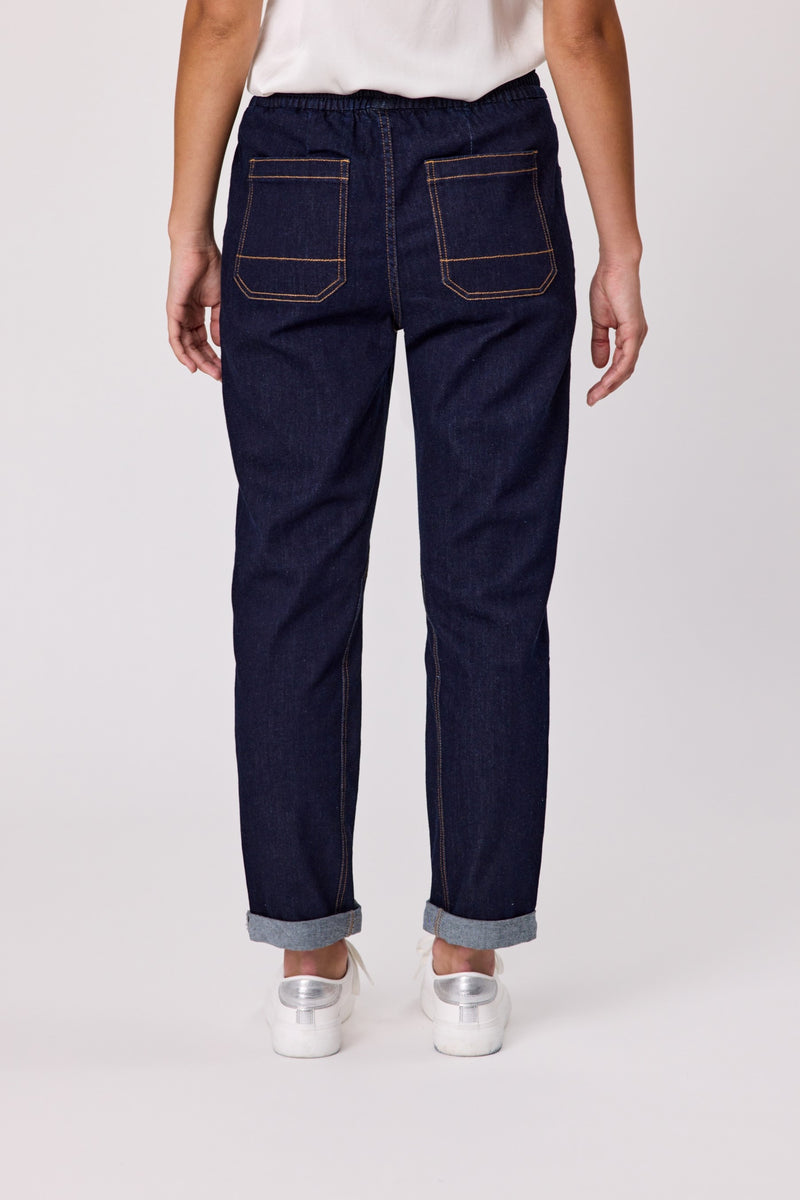 Caleb Relaxed Jogger - Indigo - Girl Next Door Fashion