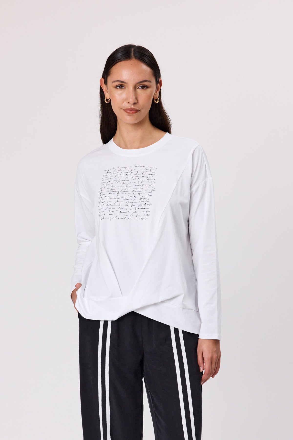 Prism Long Sleeve Tee - White