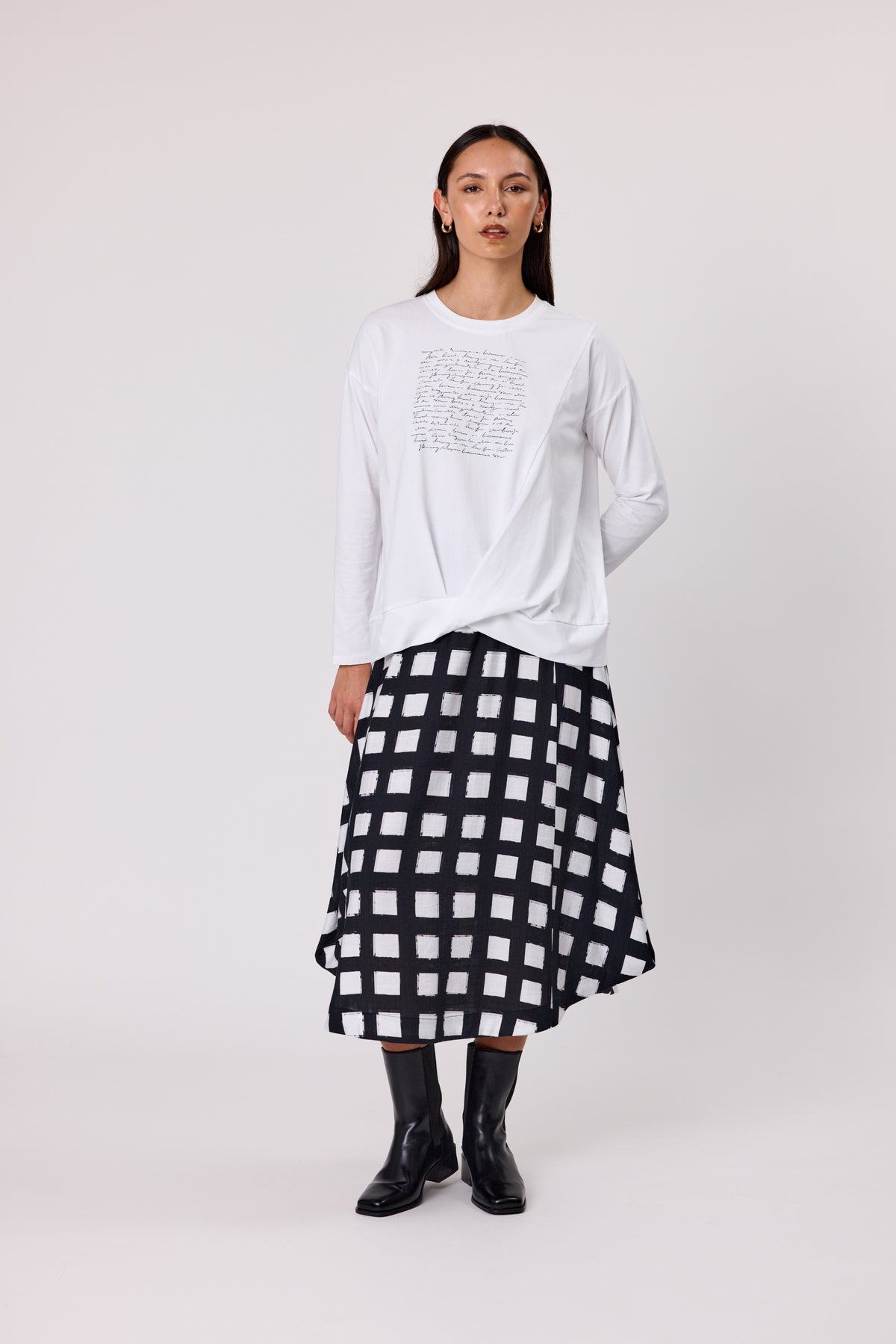 Prism Long Sleeve Tee - White