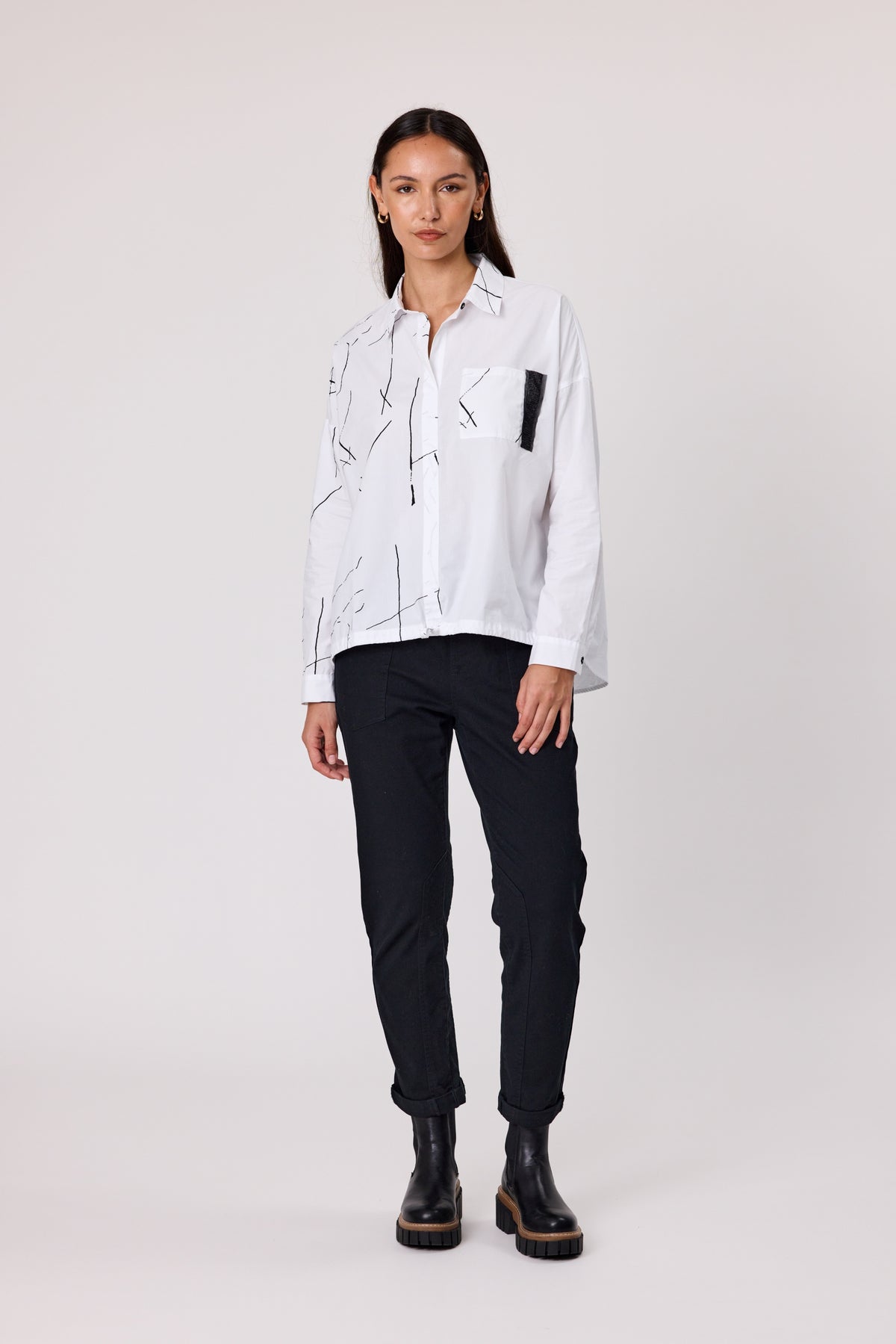 Prism Long Sleeve Tee - White