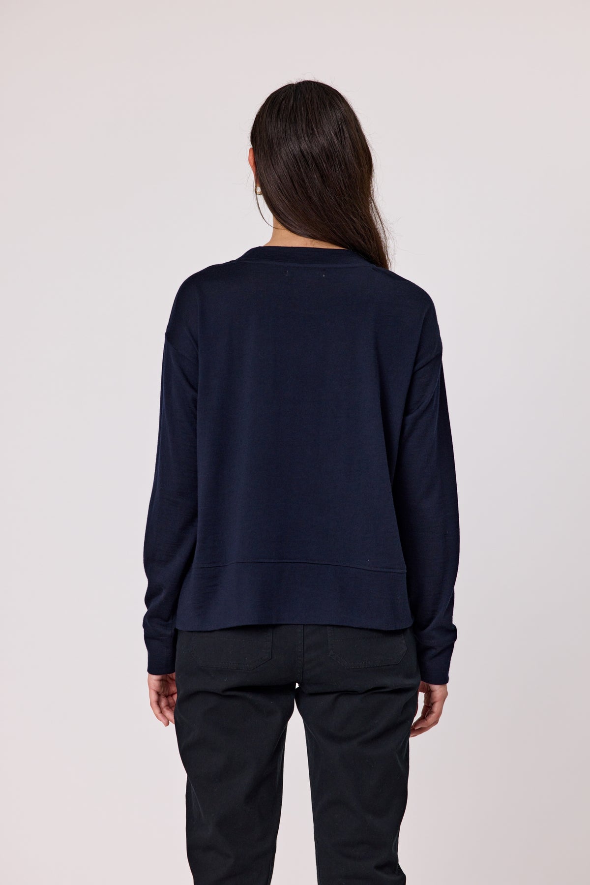 Hazel Merino Top - Ink