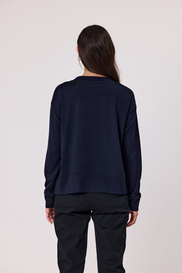 Hazel Merino Top - Ink