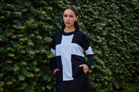 Locke Merino Jumper - Black & Ivory