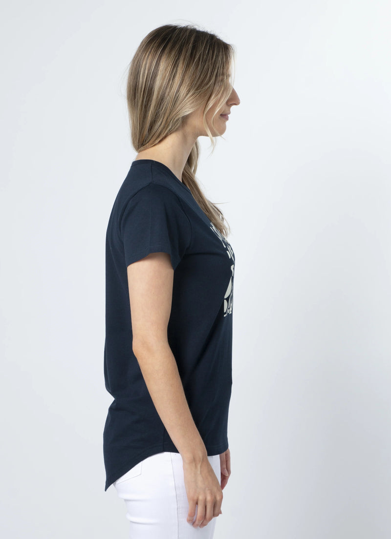 Navy Geo T-Shirt