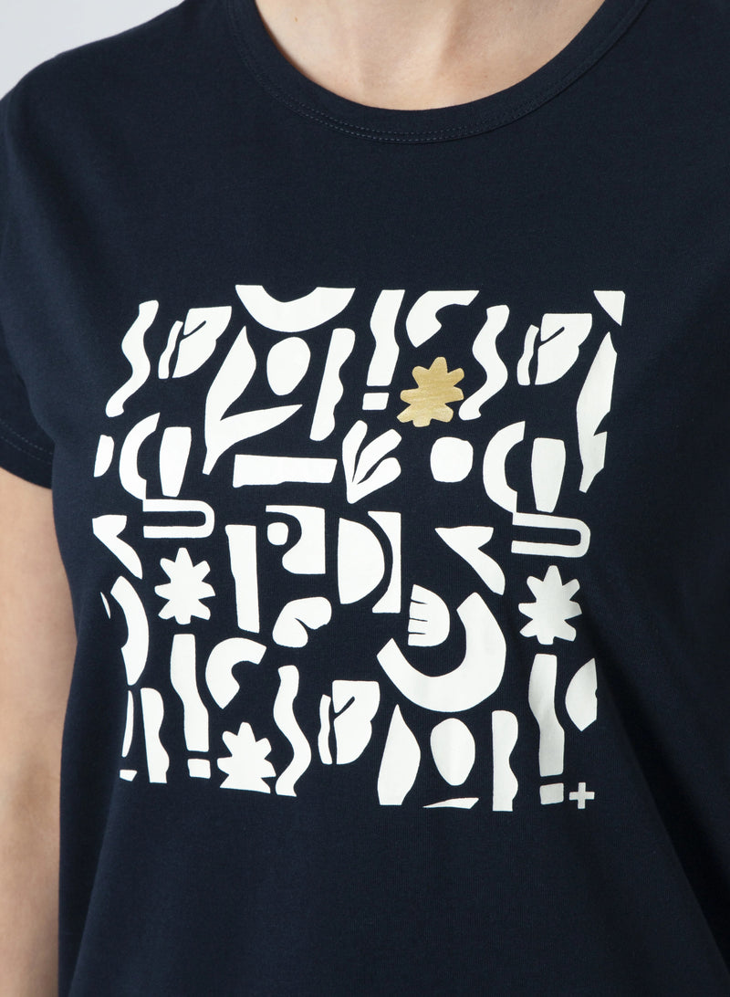 Navy Geo T-Shirt