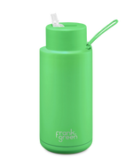 Ceramic Reusable Bottle 34oz 1Lt - Neon Green