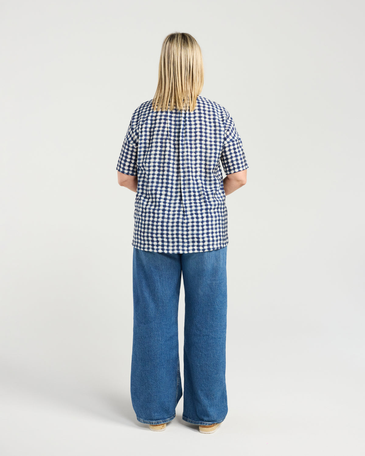 Nakita Top - Blue Check