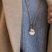 2018-1204 Note To Self Necklace - Silver