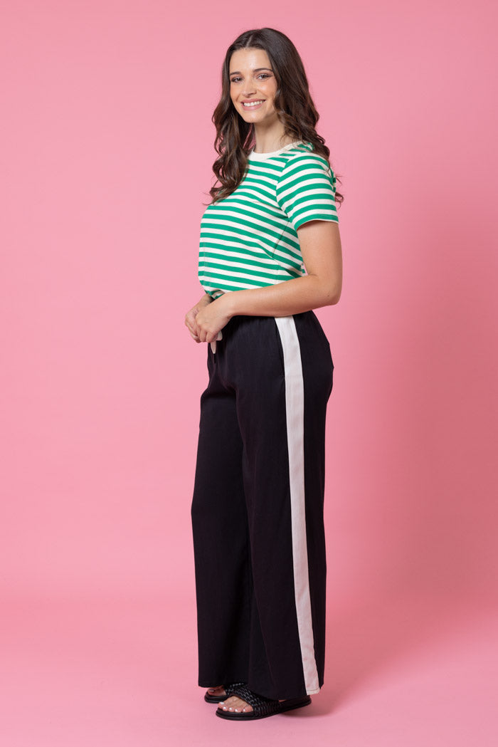 Nova Pant - Black/Cream