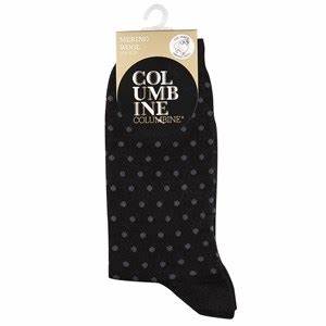 Merino Spot Crew Sock - Black/Grey - Girl Next Door Fashion