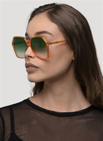 Virgo Sunglasses - Gold/Green