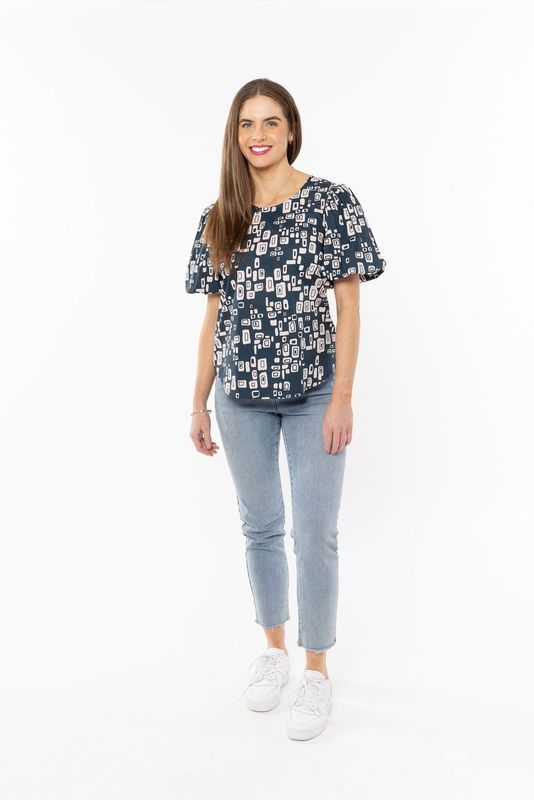 Relaxed Carefree Top - Cotton Contour