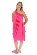 Oceans Apart Dress - Fluro Pink