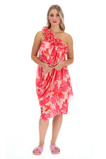 Oceans Apart Dress - Pink Orange