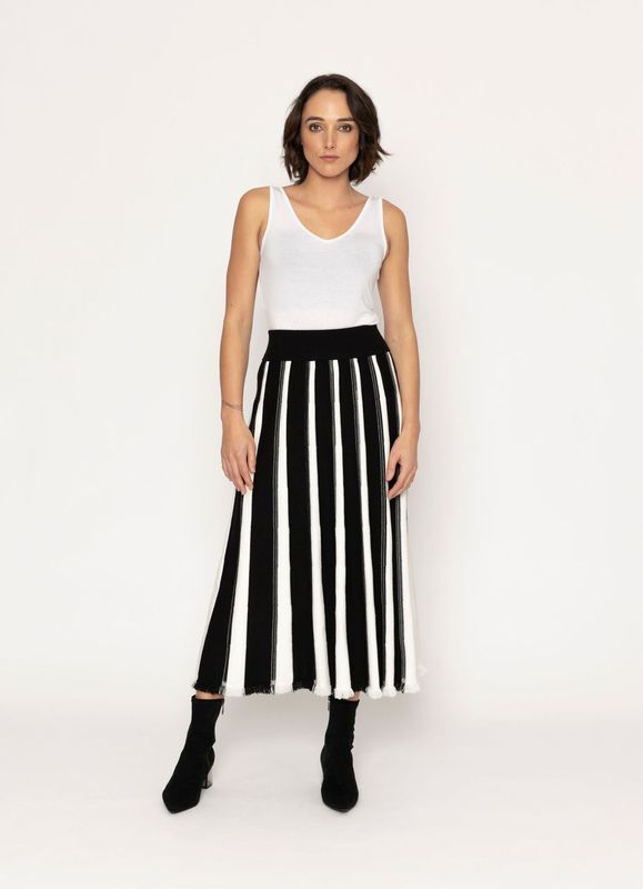 Valkyrie Skirt - Black/White