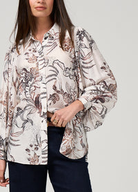 Opulence Shirt - Winter White - Girl Next Door Fashion