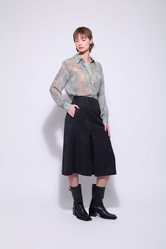 The Hepburn Skirt - Graphite