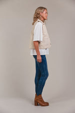 Argo Crop Vest - Ecru