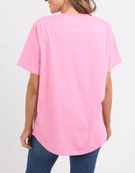 Daisy Spot Tee - Strawberry Pink