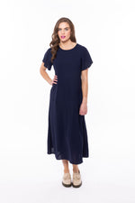 Flutter Dress - Navy