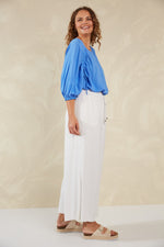 Palermo Drawstring Top - Coast