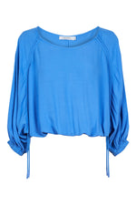 Palermo Drawstring Top - Coast