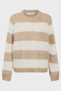 Pallas Stripe Jumper - Stone