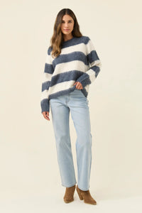 Pallas Stripe Jumper - Navy