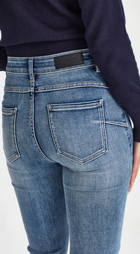 Peachy Push Up Short Stuff Denim Blue