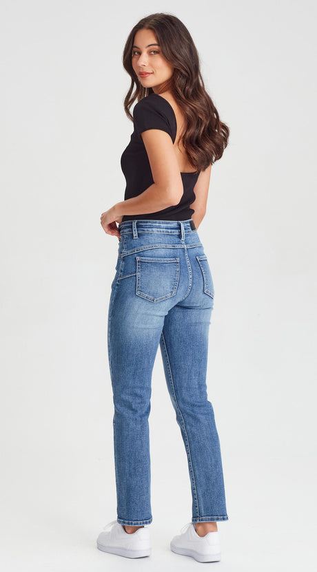 Peachy Push Up Denim Blue - Girl Next Door Fashion