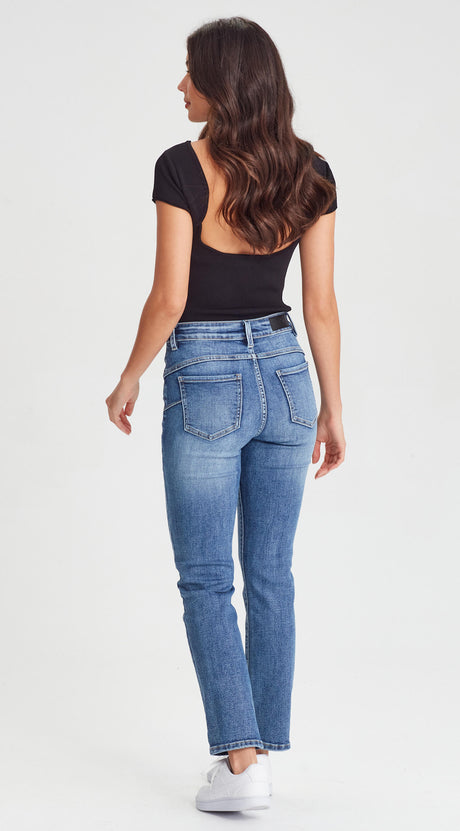 Peachy Push Up Denim Blue - Girl Next Door Fashion