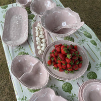 Melamine Pearl Platter 45cm - Pink