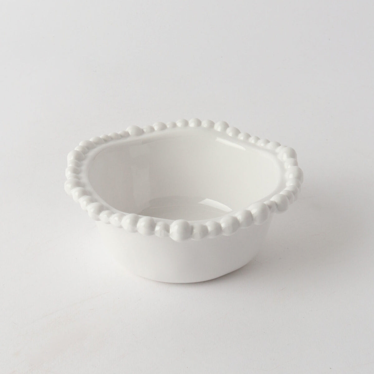 Melamine Pearl Snack  Bowl 12cm - White