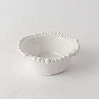 Melamine Pearl Snack  Bowl 12cm - White