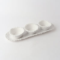 Melamine Pearl Snack  Bowl 12cm - White