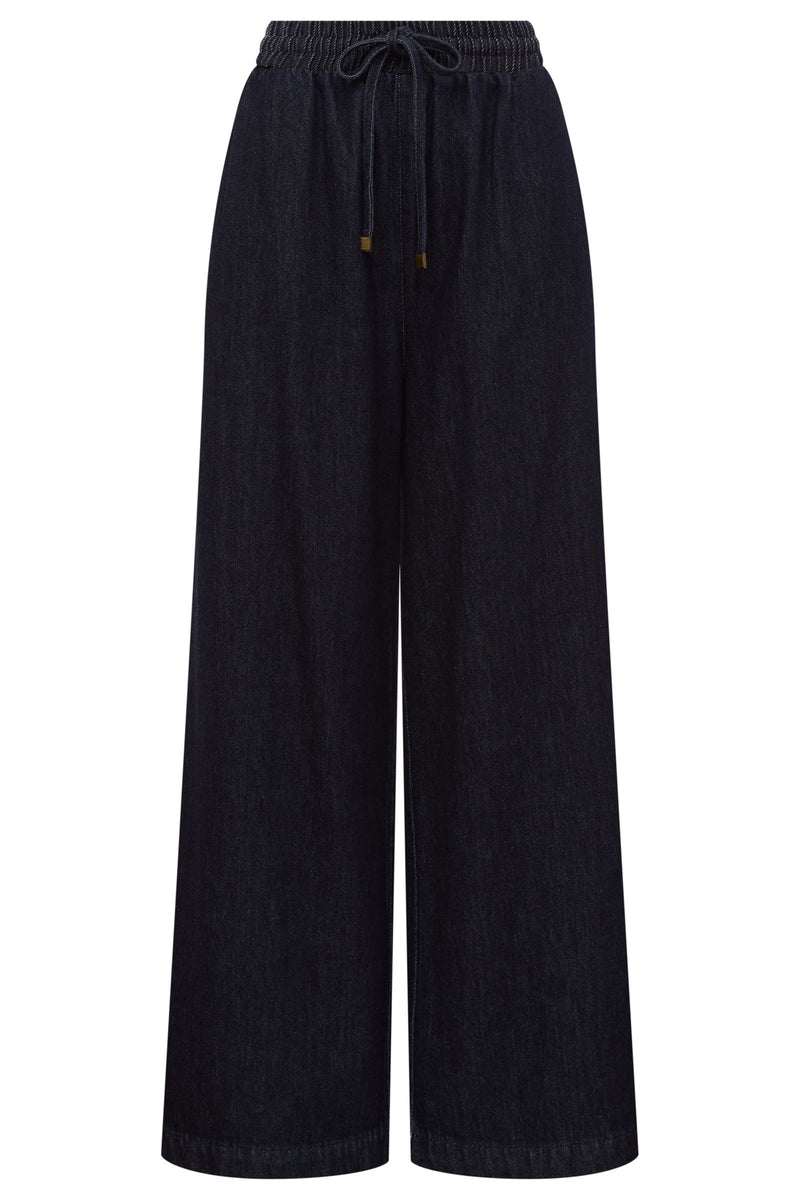 Pepi Wide Denim Pant - Oxford