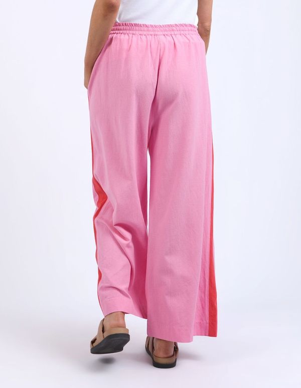 Frances Stripe Pant - Strawberry Pink