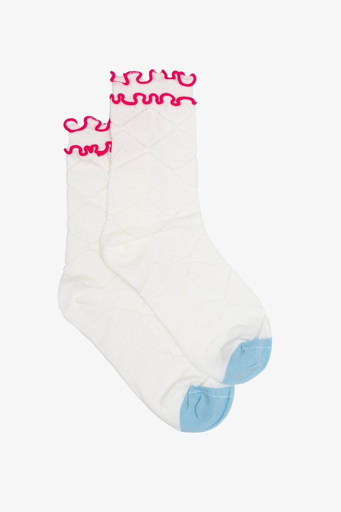 Pink Frill Sock