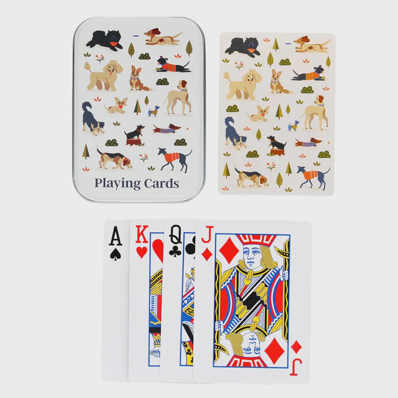 Playing cards in a tin - Dog Park