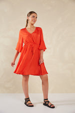 Portofino Tie Dress - Aperol