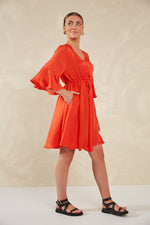 Portofino Tie Dress - Aperol